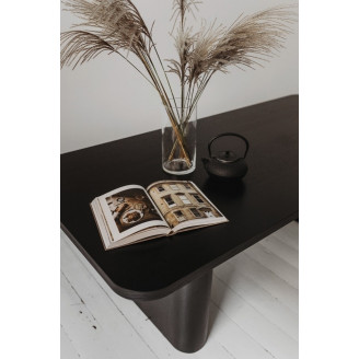 Stół prostokątny Nordifra Pelare 240x100 czarny dąb - Elegancki design