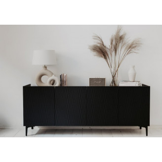 Komoda Bolge I 160 czarna Nordifra - Elegancki design i funkcjonalność
