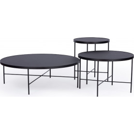 Stolik boczny Tre 43 Fobro Nero - Nordifra | Elegancki design 2