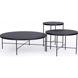 Stolik boczny Tre 43 Fobro Nero - Nordifra | Elegancki design