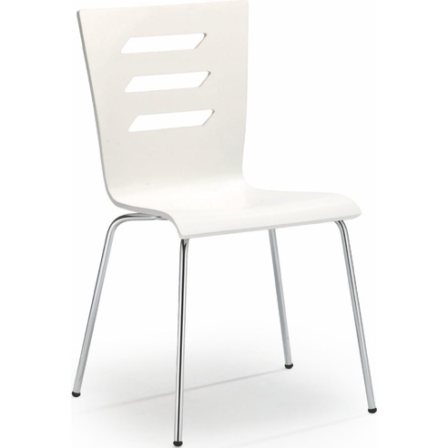 Krzesło drewniane gięte K155 białe Halmar do salonu, kuchni i jadalni.