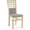 Klasyczne Krzesło drewniane tapicerowane GERARD3 dąb sonoma Halmar do kuchni, salonu i jadalni.