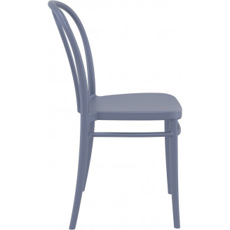Krzesło Victor Siesta - Szare, Tworzywo | Komfort i Design
