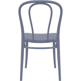 Krzesło Victor Siesta - Szare, Tworzywo | Komfort i Design