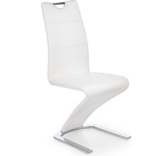 Krzesło nowoczesne z ekoskóry K188 białe Halmar do jadalni, kuchni i salonu.