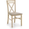 Klasyczne Krzesło drewniane tapicerowane DARIUSZ dąb sonoma/Inari 23 Halmar do kuchni, salonu i jadalni.