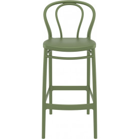 Krzesło barowe Victor 75 oliwkowe Siesta - Stylowy design! 2