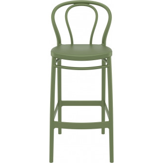 Krzesło barowe Victor 75 oliwkowe Siesta - Stylowy design!