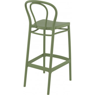 Krzesło barowe Victor 75 oliwkowe Siesta - Stylowy design!