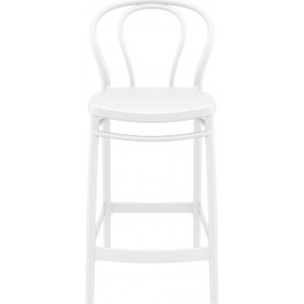 Krzesło barowe Victor 65 białe Siesta | Elegancki design 2