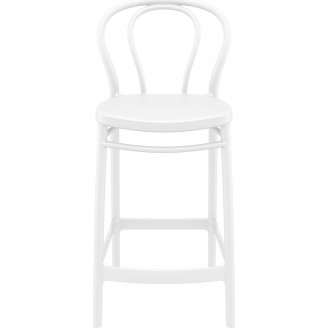 Krzesło barowe Victor 65 białe Siesta | Elegancki design