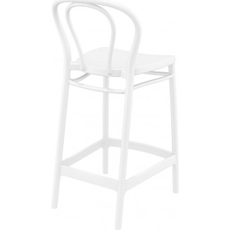 Krzesło barowe Victor 65 białe Siesta | Elegancki design