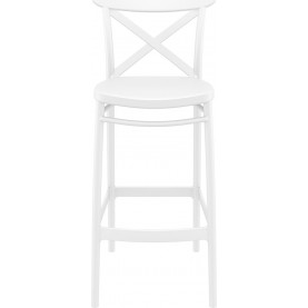 Krzesło barowe Cross 75 białe Siesta | Nowoczesny Design 2