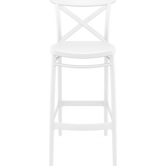 Krzesło barowe Cross 75 białe Siesta | Nowoczesny Design