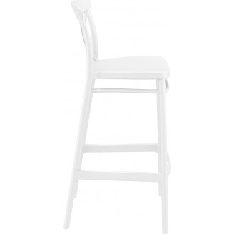 Krzesło barowe Cross 75 białe Siesta | Nowoczesny Design