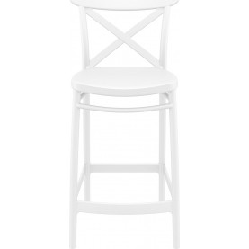 Krzesło barowe Cross 65 białe Siesta | Nowoczesny design 2