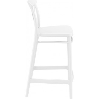 Krzesło barowe Cross 65 białe Siesta | Nowoczesny design