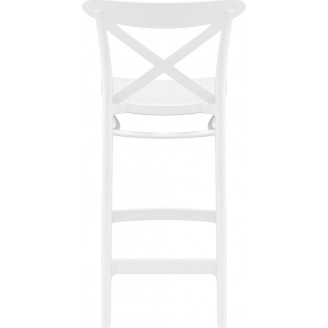 Krzesło barowe Cross 65 białe Siesta | Nowoczesny design