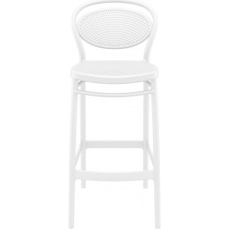Krzesło barowe Marcel białe Siesta | Nowoczesny design