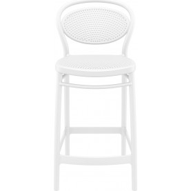 Krzesło barowe Marcel białe Siesta | Nowoczesny design 2