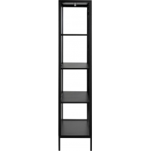 Regał zamykany Actona Newcastle 180 czarny | Industrialny design