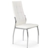 Krzesło pikowane z ekoskóry K209 białe Halmar do salonu, kuchni i jadalni.