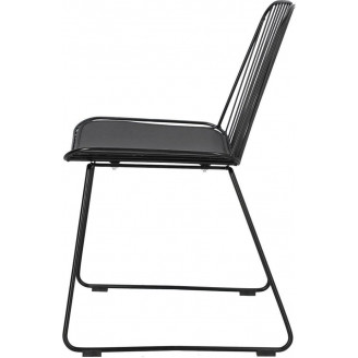 Krzesło Dill czarne Intesi - Designerskie, metalowe, loft