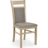 Klasyczne Krzesło drewniane tapicerowane GERARD2 dąb sonoma Halmar do kuchni, salonu i jadalni.