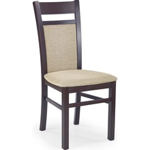 Klasyczne Krzesło drewniane tapicerowane GERARD2 ciemny orzech Halmar do kuchni, salonu i jadalni.