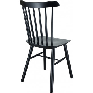 Krzesło drewniane Stick czarne | Moos Home - Komfort i styl
