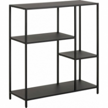 Regał Actona Newcastle Low Czarny - Industrialny Design