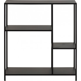 Regał Actona Newcastle Low Czarny - Industrialny Design 2