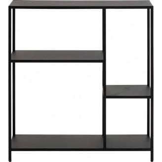 Regał Actona Newcastle Low Czarny - Industrialny Design