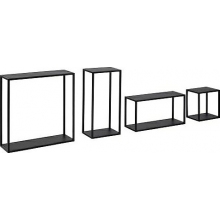 Regał ścienny Geelong Actona | Loftowy design, czarny metal