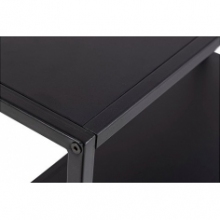 Regał ścienny Geelong Actona | Loftowy design, czarny metal