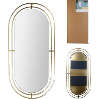 Lustro owalne glamour Intesi | Złota rama | Kup online