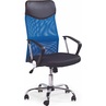 Fotel biurowy z siatki VIRE niebieski Halmar do biurka.