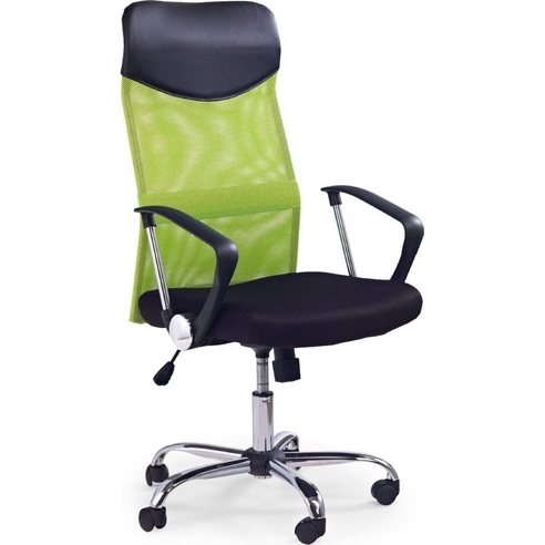 Fotel biurowy z siatki VIRE zielony Halmar do biurka.