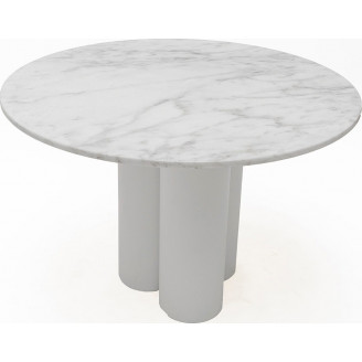 Stół okrągły marmurowy 120cm biały NG Design | NGDesign