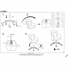Fotel biurowy Flores Halmar - Ergonomia i komfort w pracy