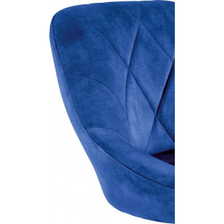 Hoker welurowy granatowy Halmar H101 - Komfort i styl!