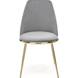 Krzesło welurowe szare Halmar K460 - Elegancja i komfort 2