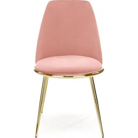 Krzesło welurowe różowe Halmar K460 | Elegancki design 2