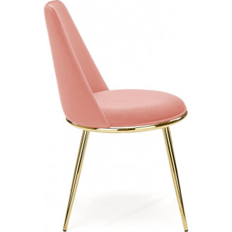 Krzesło welurowe różowe Halmar K460 | Elegancki design