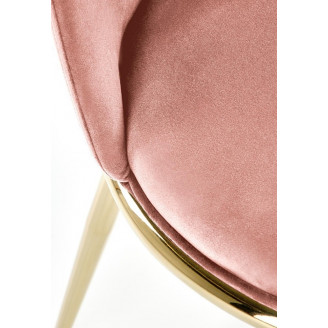Krzesło welurowe różowe Halmar K460 | Elegancki design