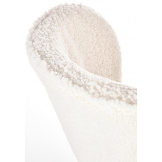 Kremowe krzesło bouclé Halmar K474 - Stylowy design