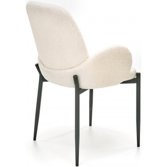Kremowe krzesło Halmar K477 z bouclé | Komfortowy design