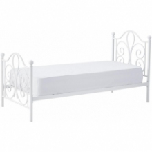 Łóżko metalowe 140x200 Halmar Panama - Białe, Tanie
