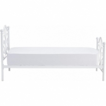 Łóżko metalowe 140x200 Halmar Panama - Białe, Tanie