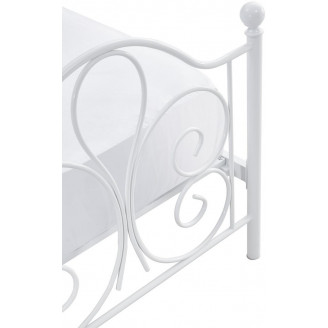 Łóżko metalowe 140x200 Halmar Panama - Białe, Tanie